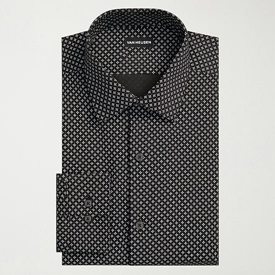 Van Heusen Ultra Flex Mens Regular Fit Wrinkle Free Long Sleeve Dress Shirt