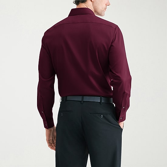 Van Heusen Ultra Flex Mens Slim Fit Wrinkle Free Long Sleeve Dress Shirt