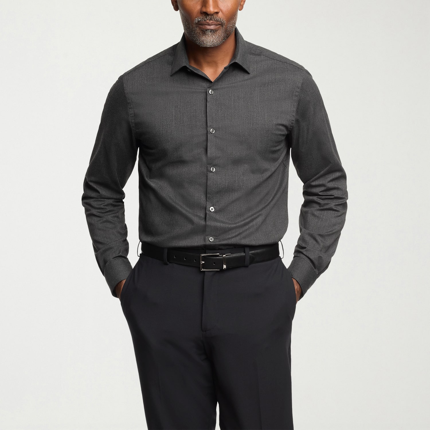 Van Heusen Comfort Performance Mens Regular Fit Long Sleeve Dress Shirt