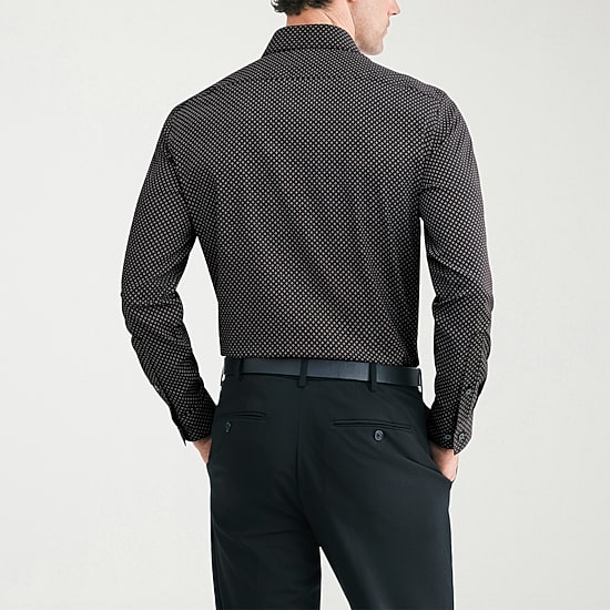 Van Heusen Ultra Flex Mens Regular Fit Wrinkle Free Long Sleeve Dress Shirt