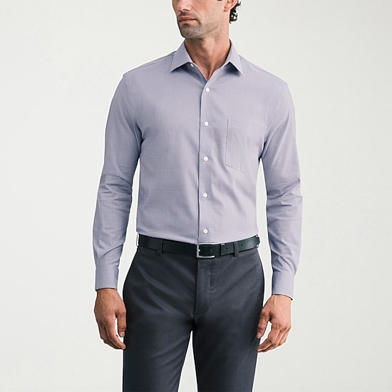 Van Heusen Ultra Flex Mens Regular Fit Wrinkle Free Long Sleeve Dress Shirt
