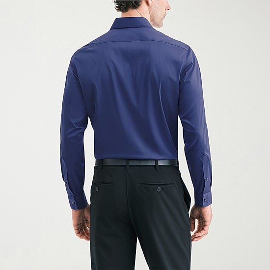 Van Heusen Ultra Flex Mens Regular Fit Wrinkle Free Long Sleeve Dress Shirt