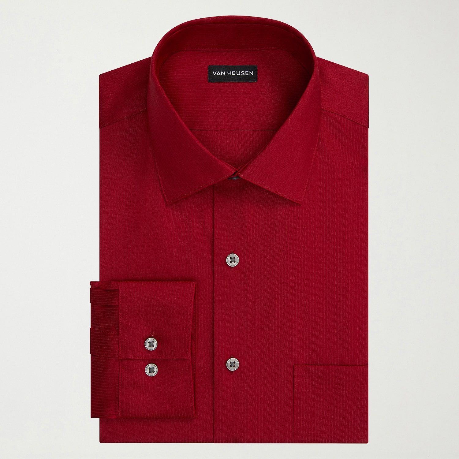 Van Heusen Everyday Defense Stain Shield Mens Regular Fit Long Sleeve Dress Shirt