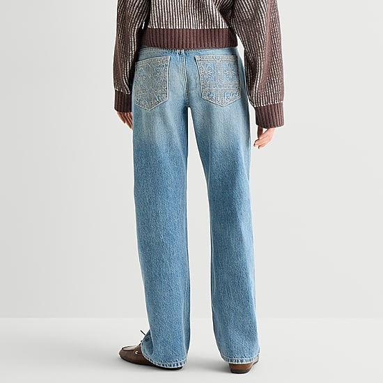 Arizona Womens Low Rise Straight Leg Jean