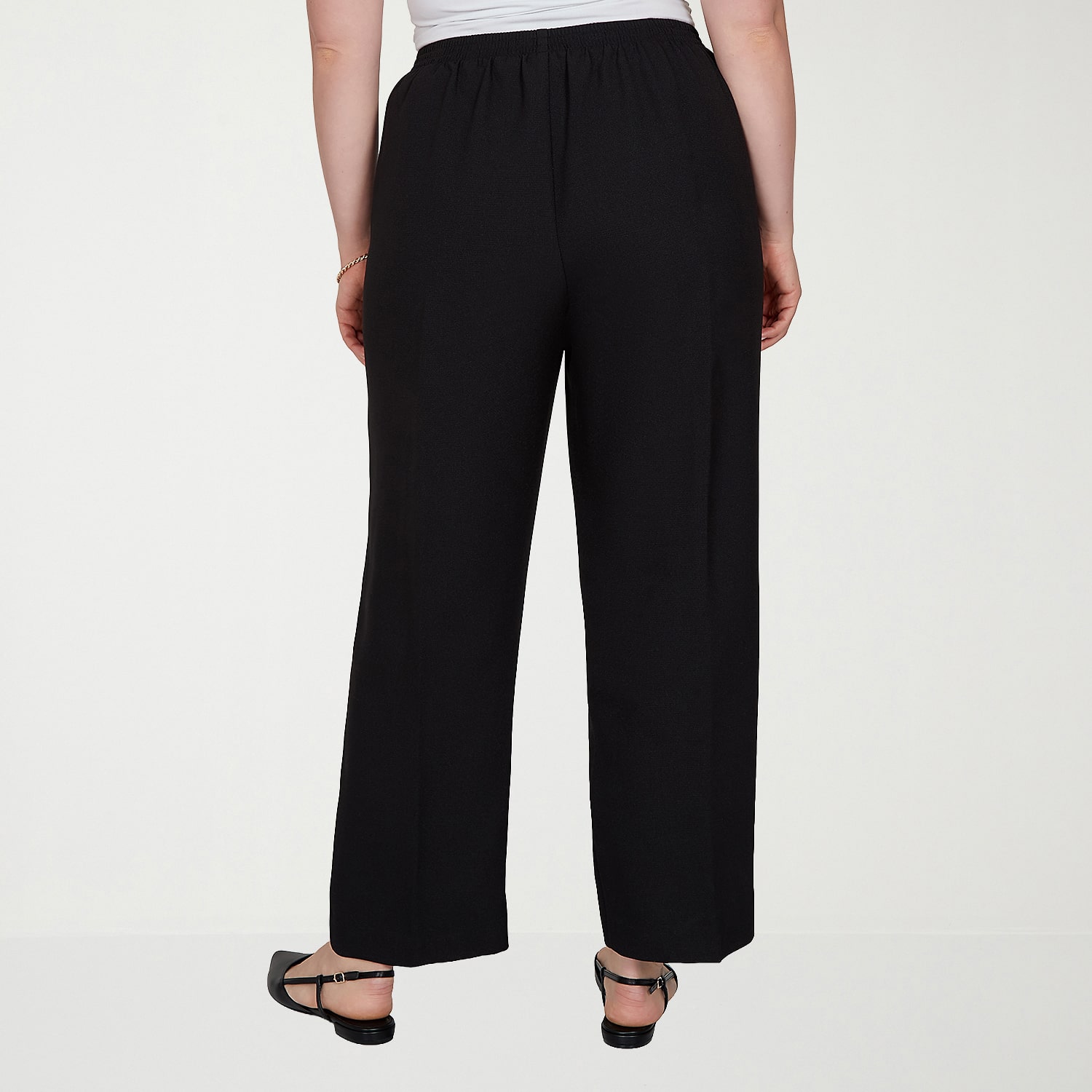 Alfred Dunner Dinner Theater Womens Straight Pull-On Pant
