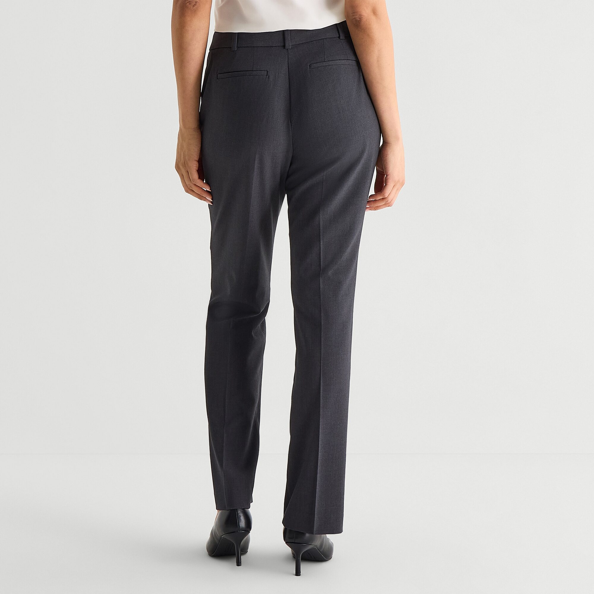 Liz Claiborne Audra Curvy Womens Tall Straight Mid Rise Trouser
