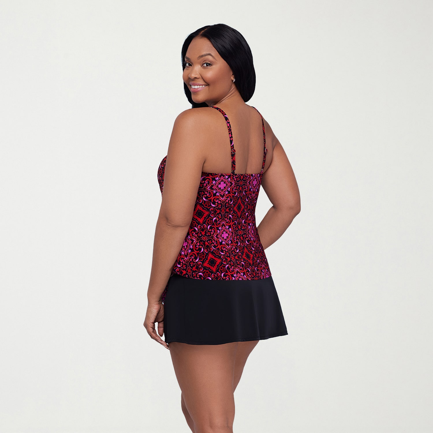 Trimshaper Womens Diamond Tankini Swimsuit Top