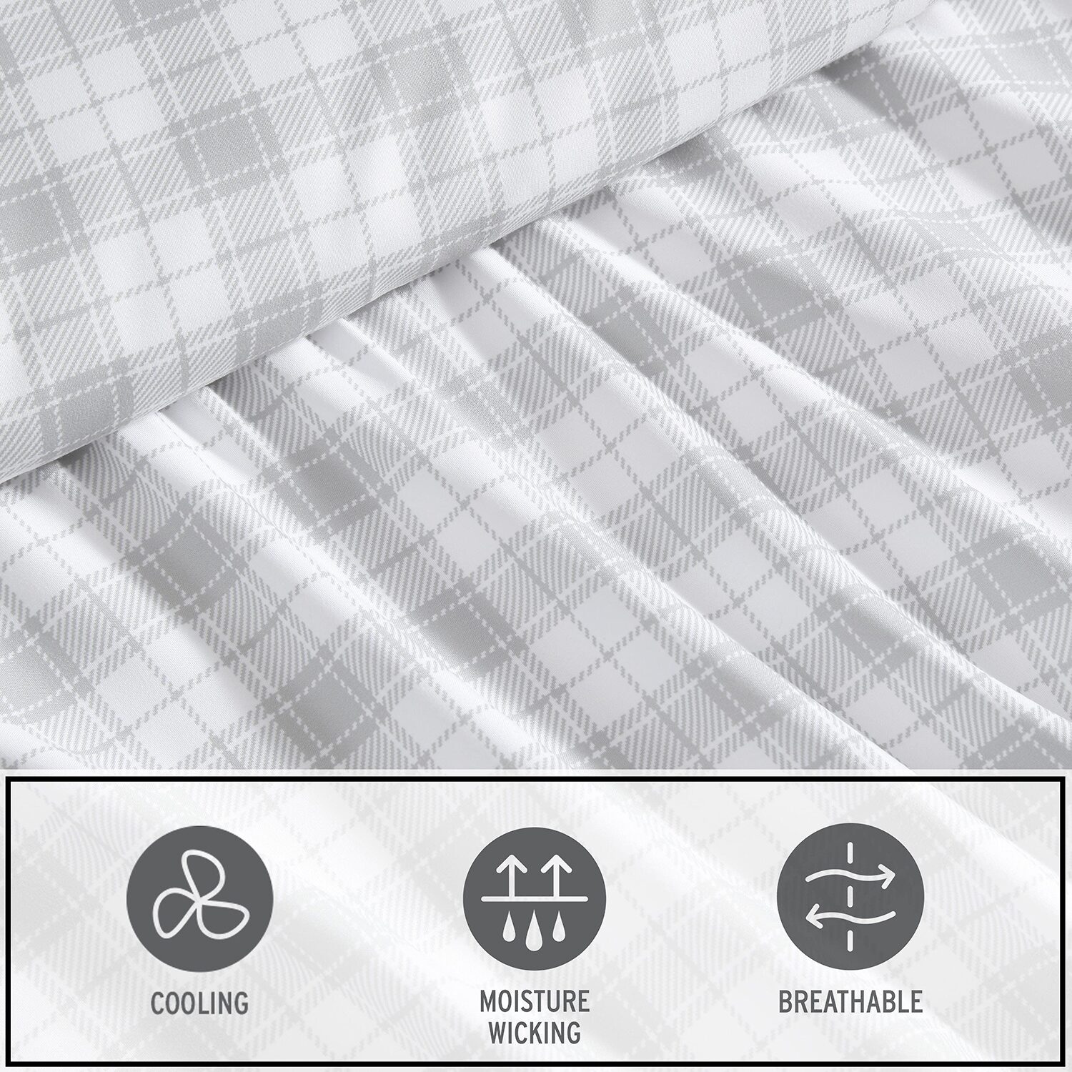 Eddie Bauer Penstemon Plaid Sheet Set