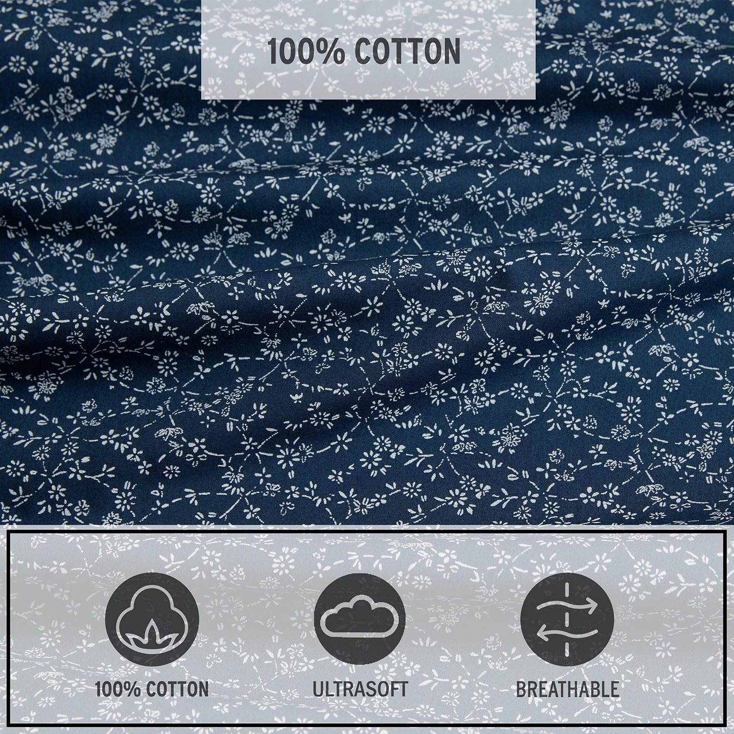 Eddie Bauer Petite Floral Sheet Set
