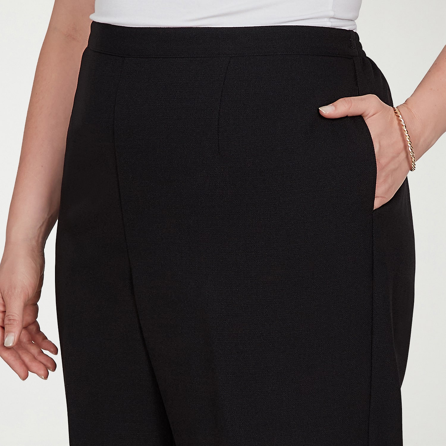 Alfred Dunner Dinner Theater Womens Straight Pull-On Pant