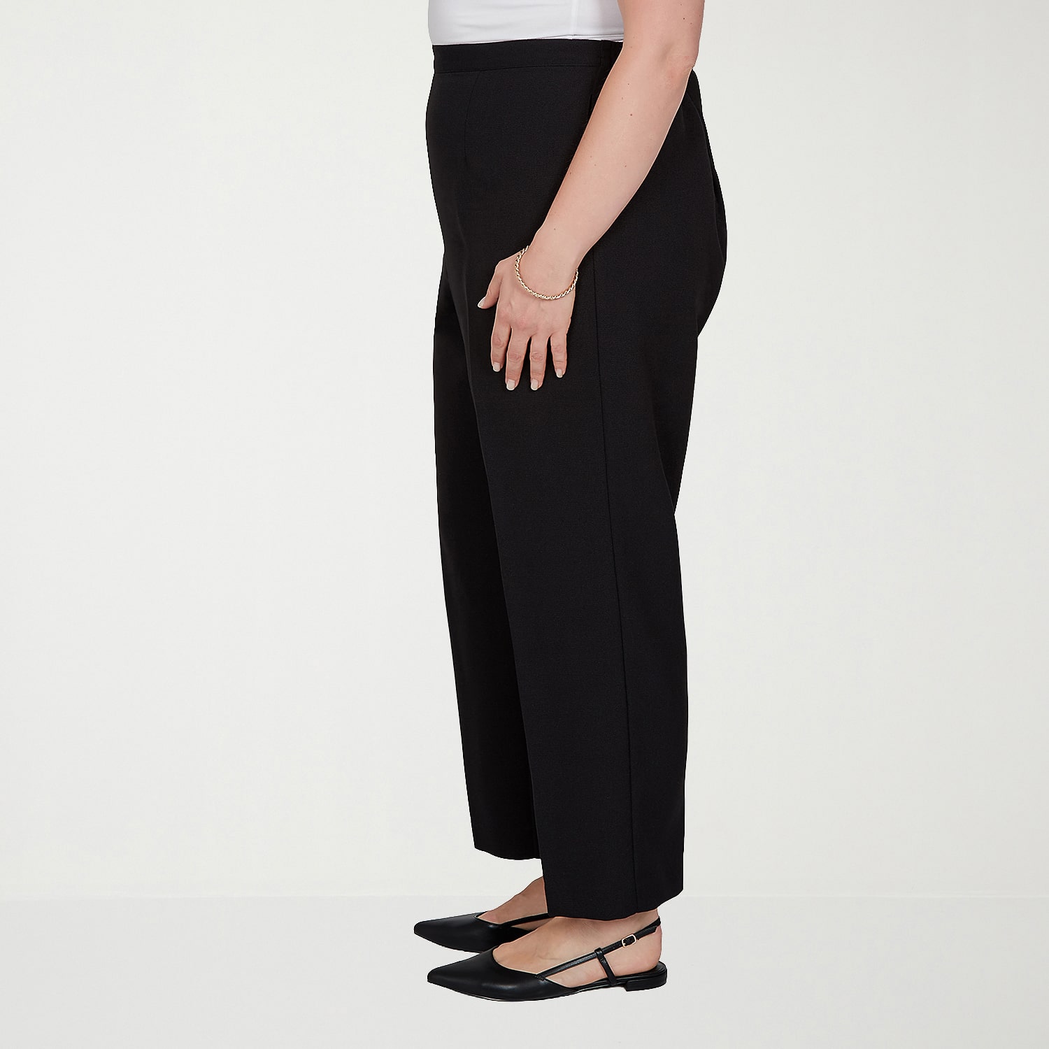 Alfred Dunner Dinner Theater Womens Straight Pull-On Pant