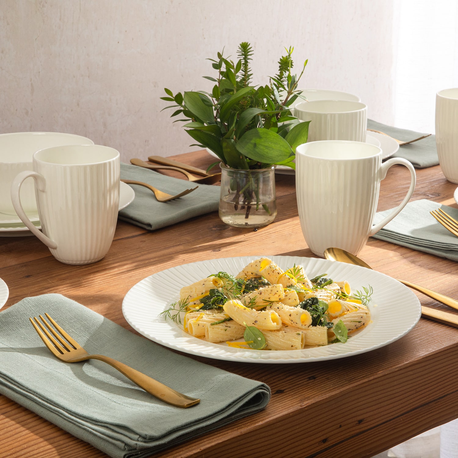 Gibson Gibson Beam 16-pc. Bone China Dinnerware Set