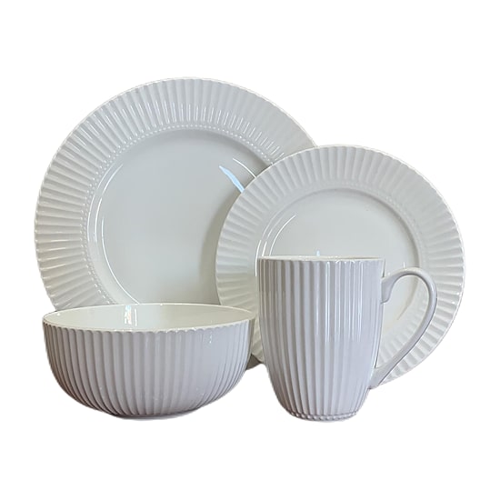 Gibson Beam 16-pc. Bone China Dinnerware Set