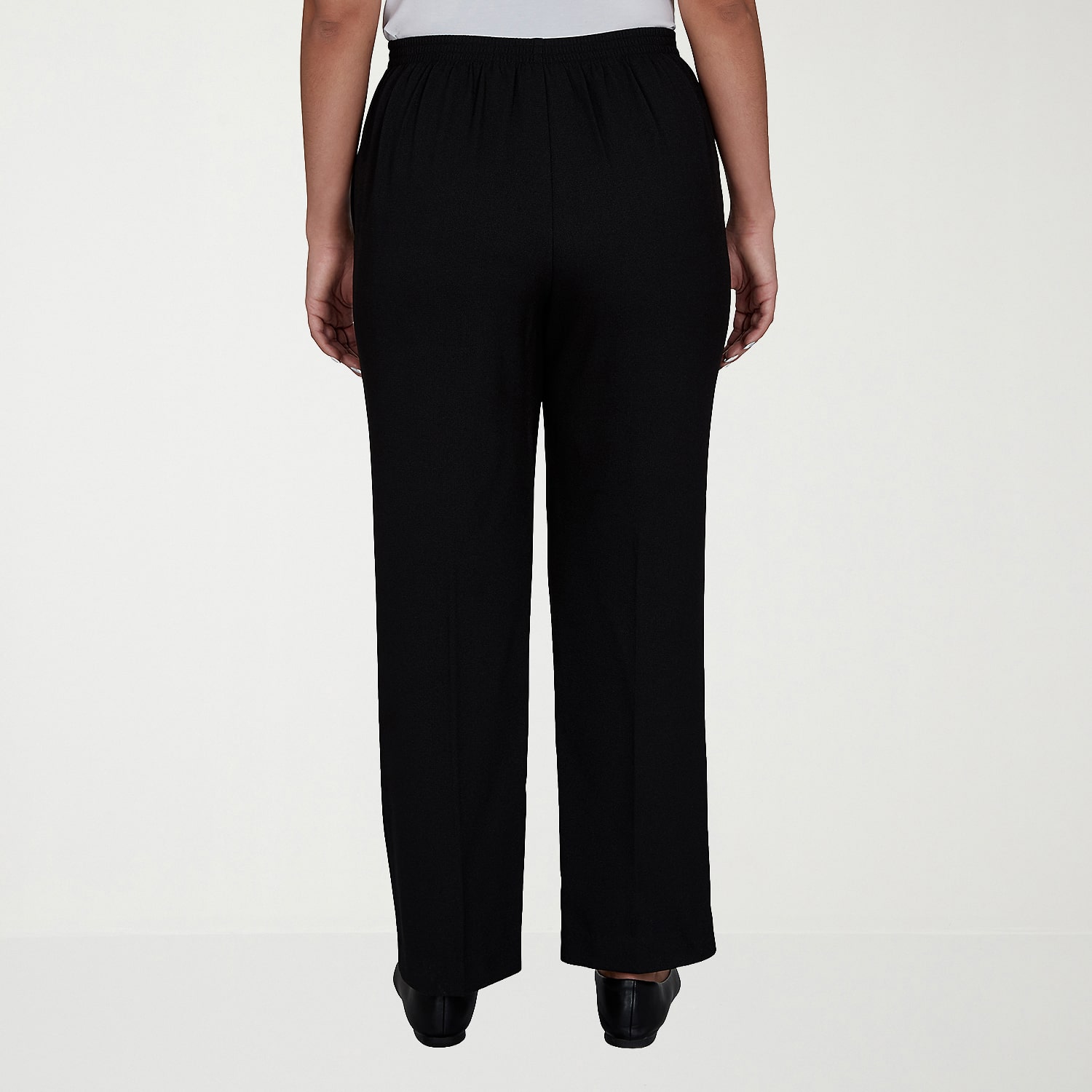 Alfred Dunner Dinner Theater Womens Straight Pull-On Pant