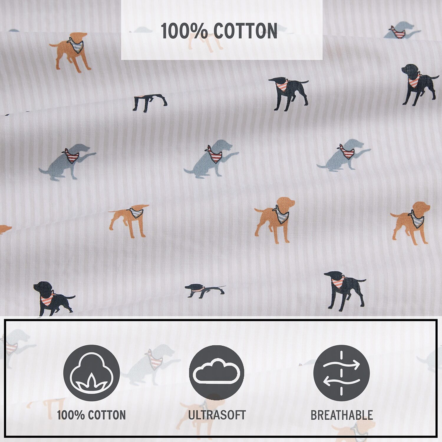 Eddie Bauer Buddy Scarves And Stripes Sheet Set
