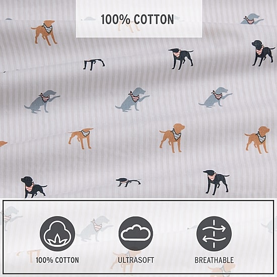Eddie Bauer Buddy Scarves And Stripes Sheet Set