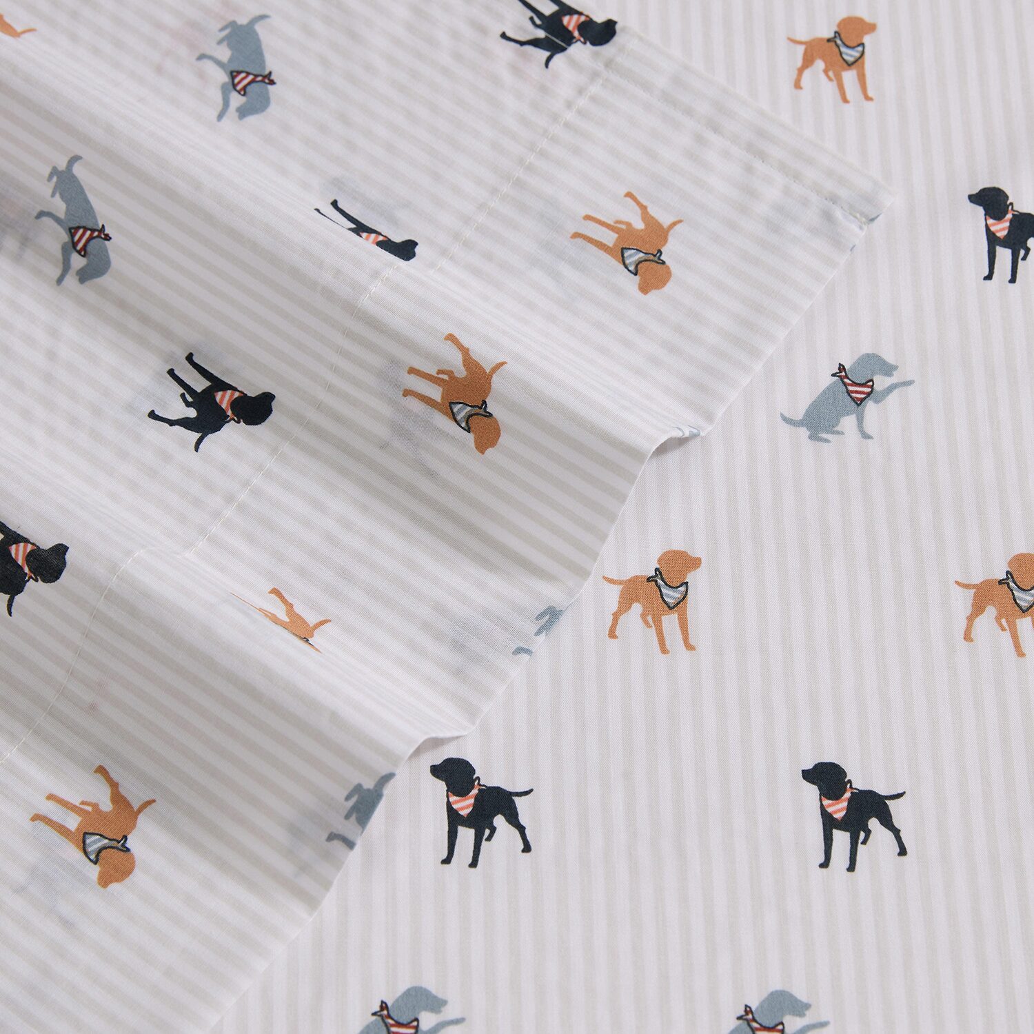 Eddie Bauer Buddy Scarves And Stripes Sheet Set