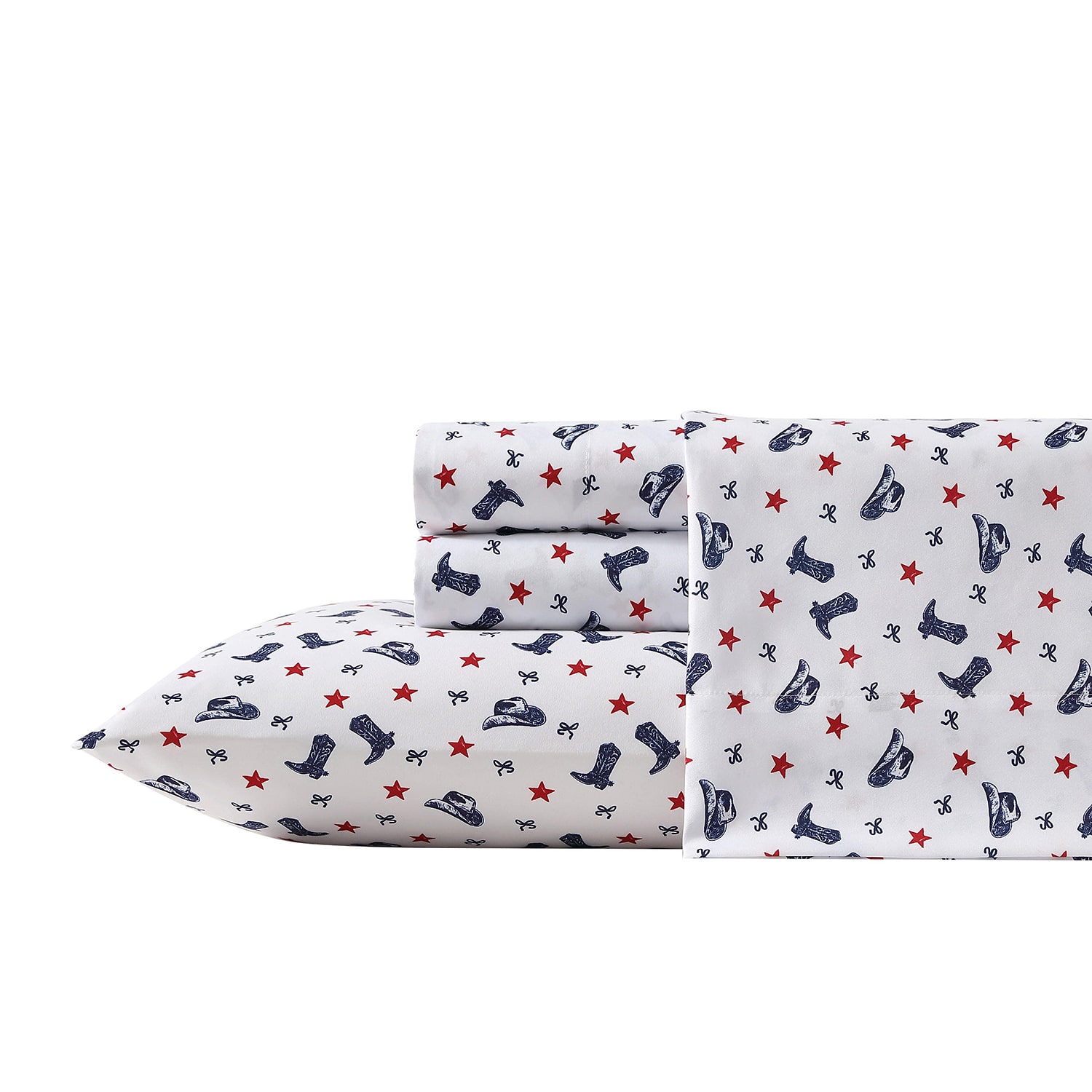 Wrangler Boots N Hats Bow Stars Sheet Set