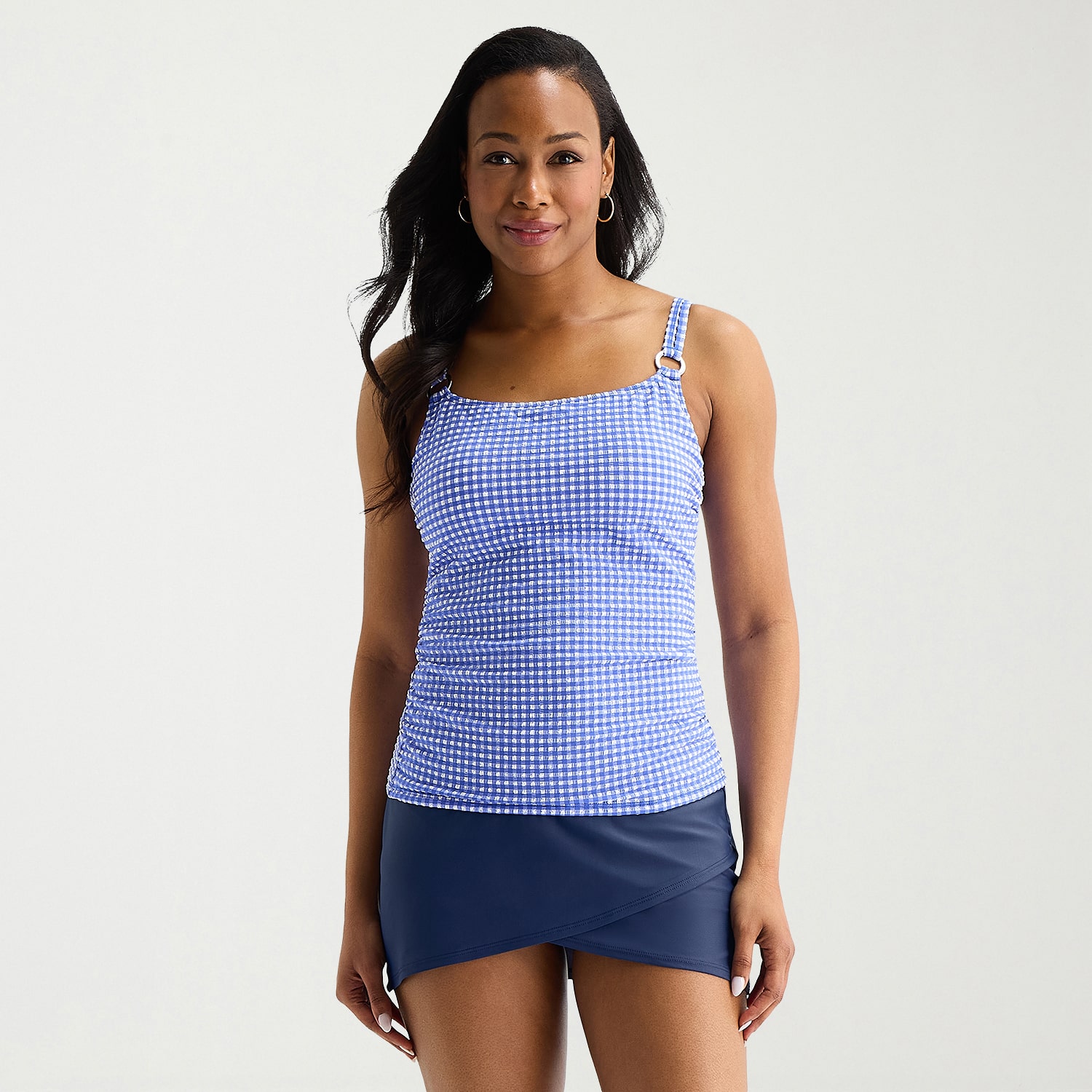 Liz Claiborne Womens Tankini Swimsuit Top