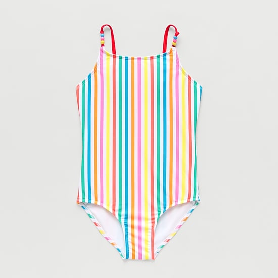 Thereabouts Little & Big Kid Girls Striped Sleeveless One Piece Swimsuit