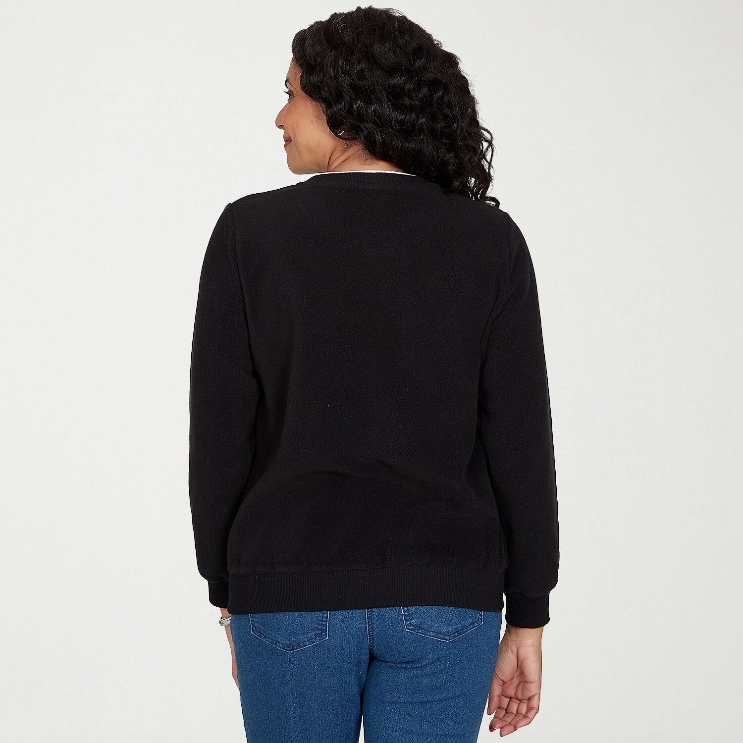 Alfred Dunner Womens Crew Neck Long Sleeve Sweatshirt