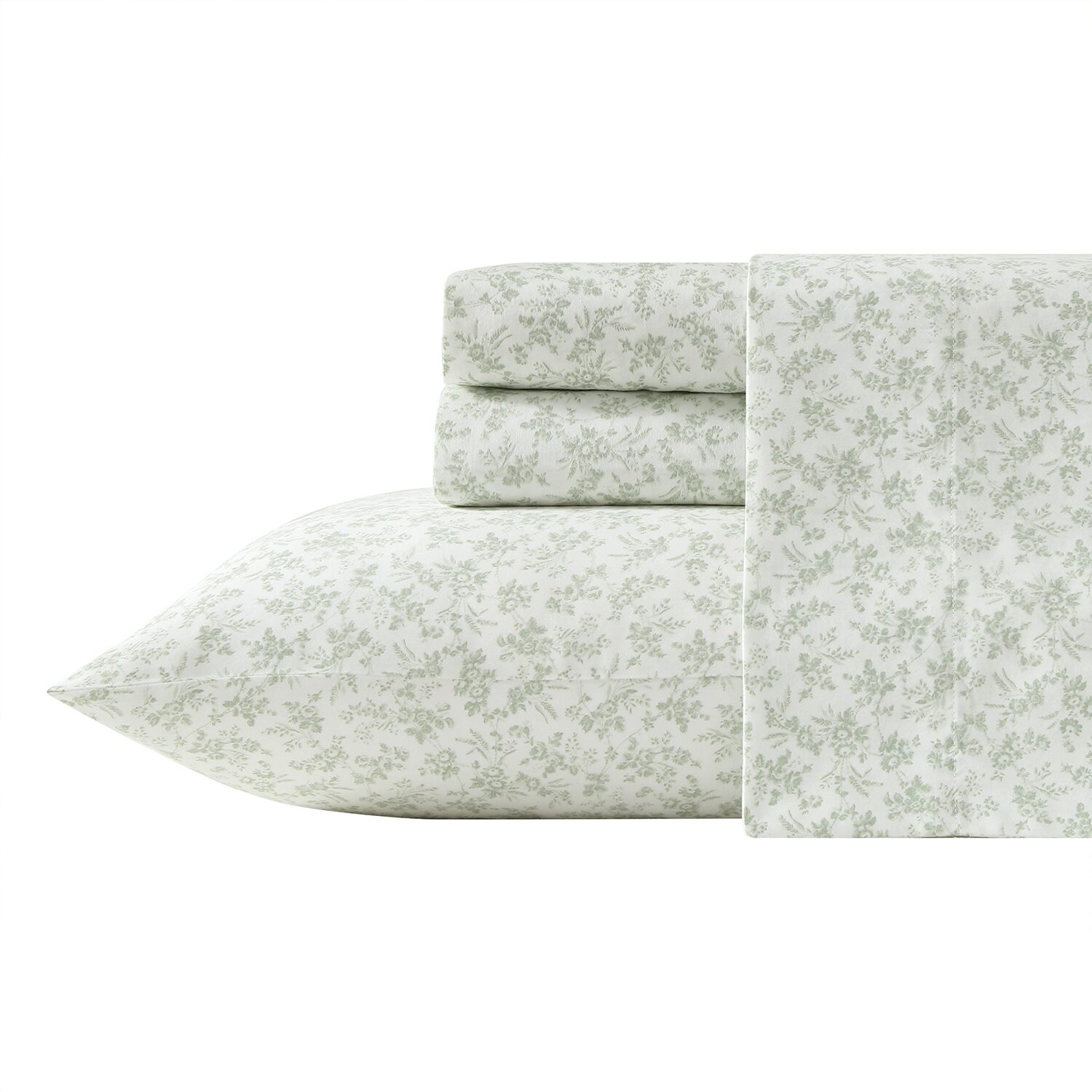 Laura Ashley Floral Toile 300tc Sheet Set