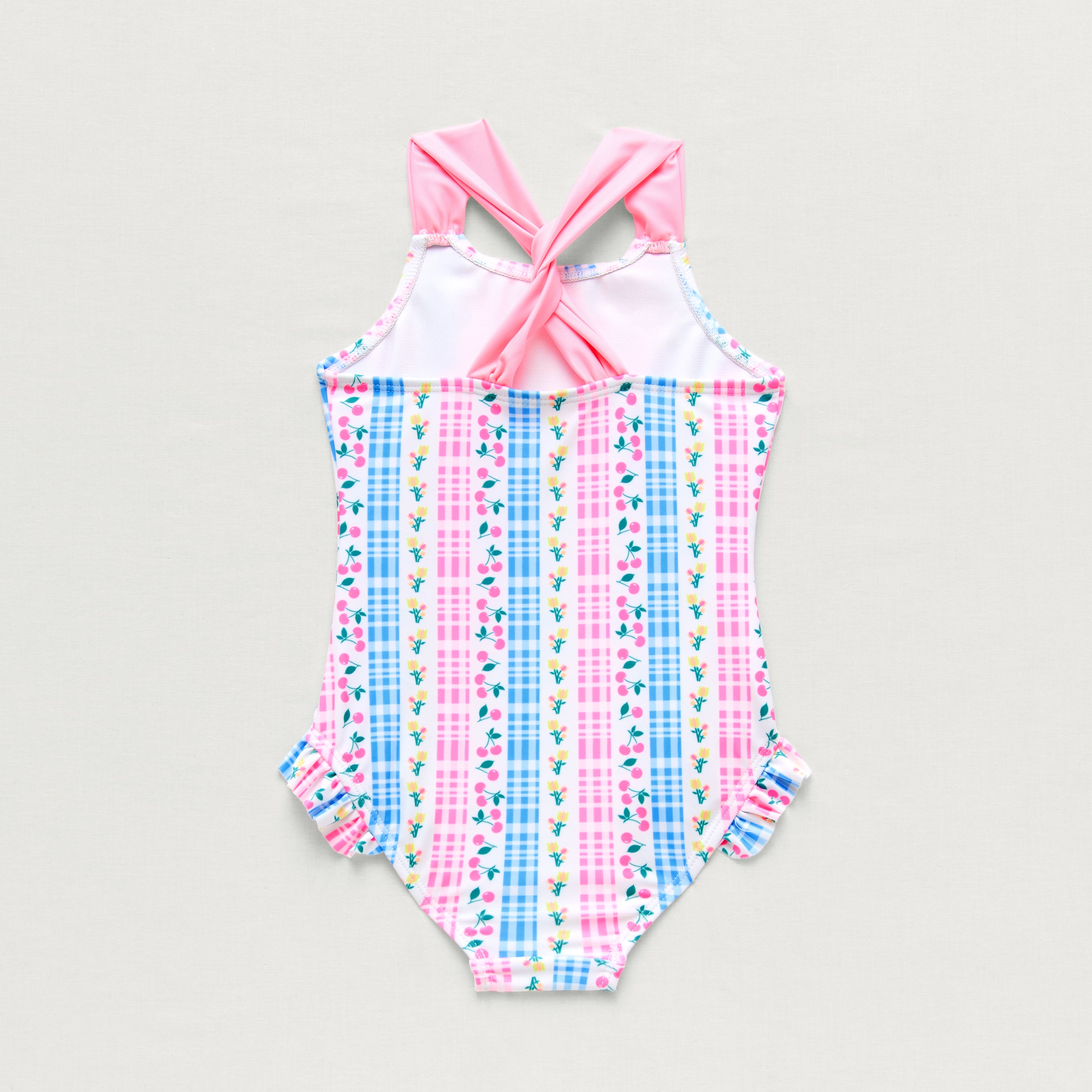 Okie Dokie Toddler & Little Girls Striped Sleeveless One Piece Swimsuit