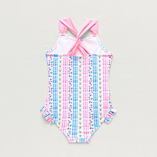 Okie Dokie Toddler & Little Girls Striped Sleeveless One Piece Swimsuit