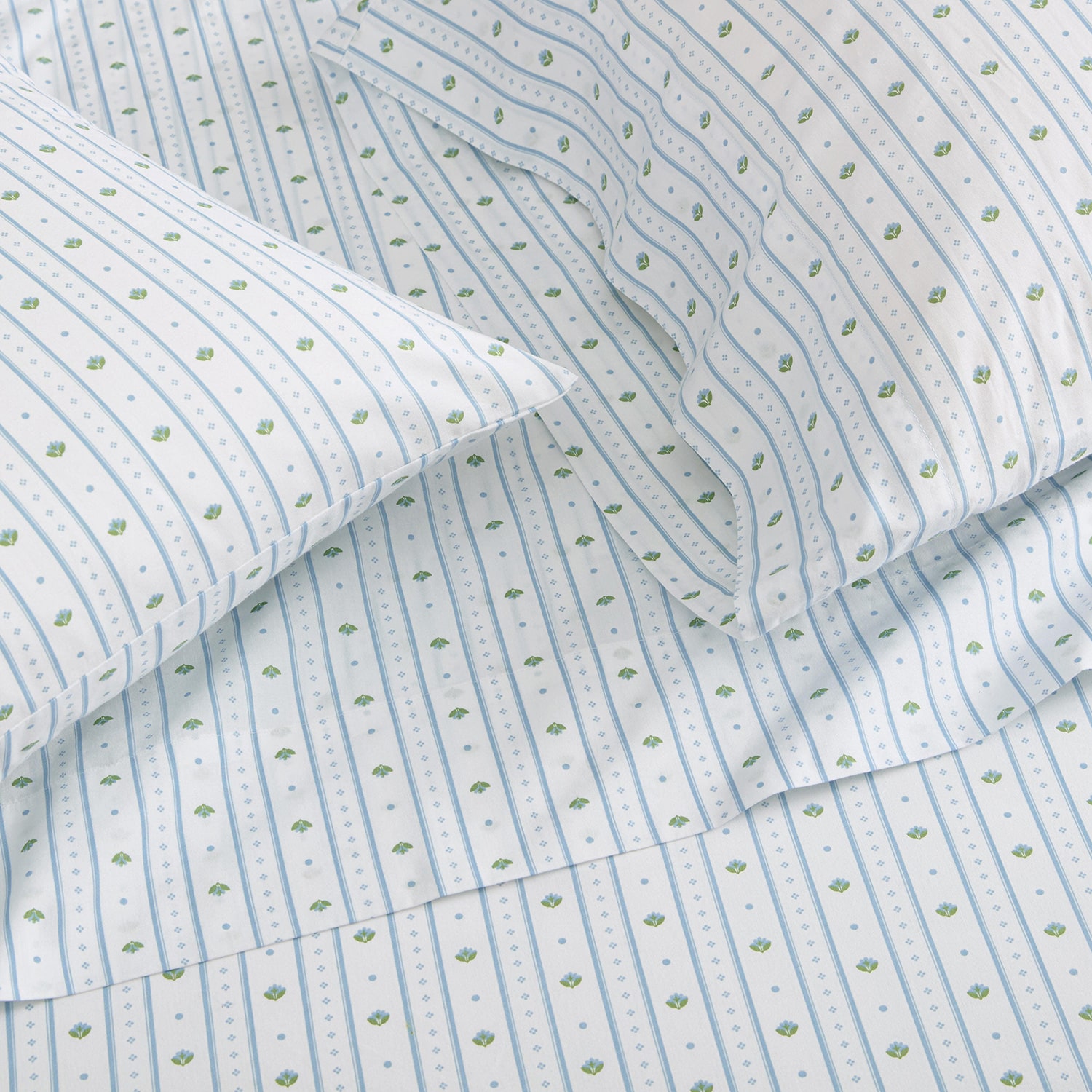 Martha Stewart Floral Stripe Sheet Set