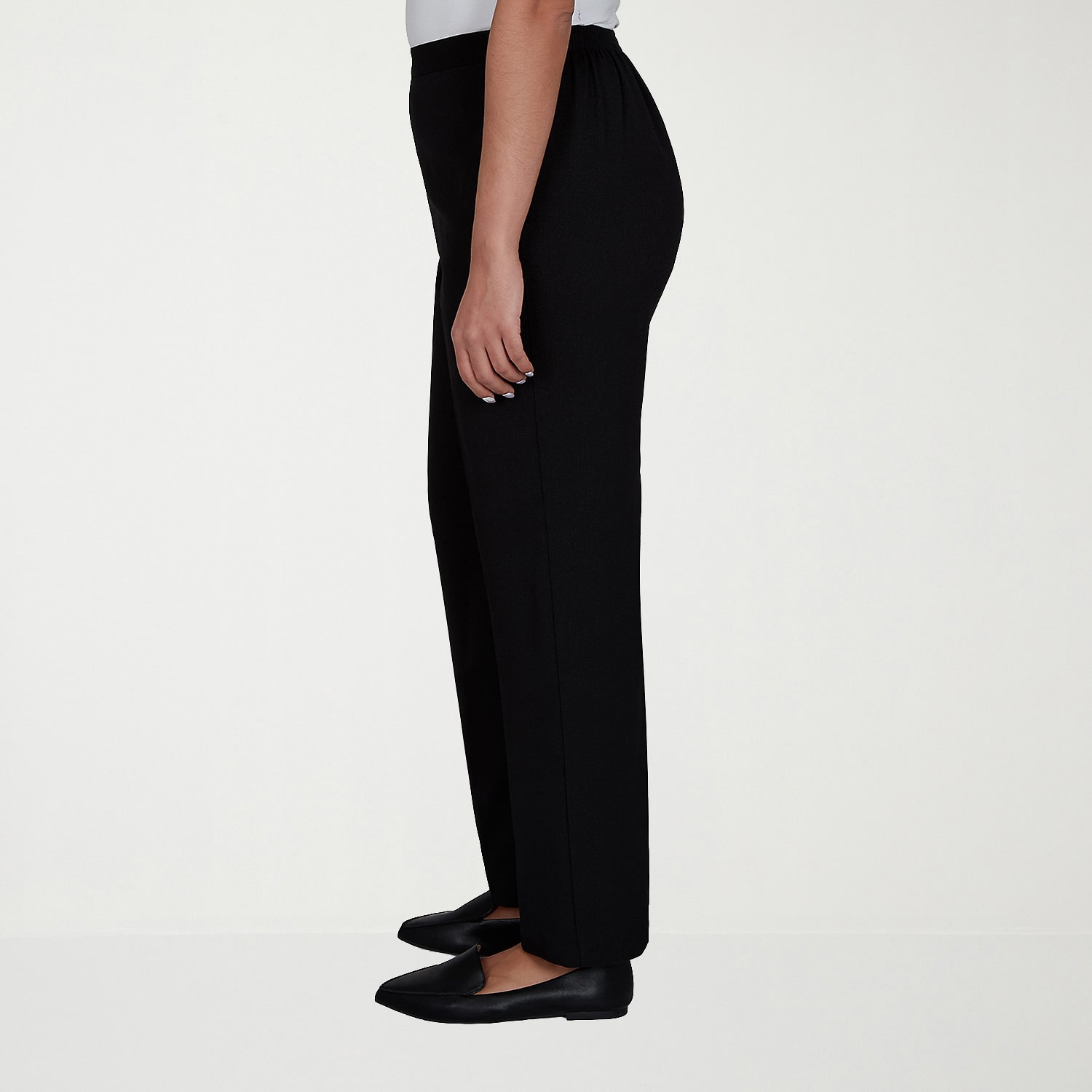 Alfred Dunner Dinner Theater Womens Straight Pull-On Pant