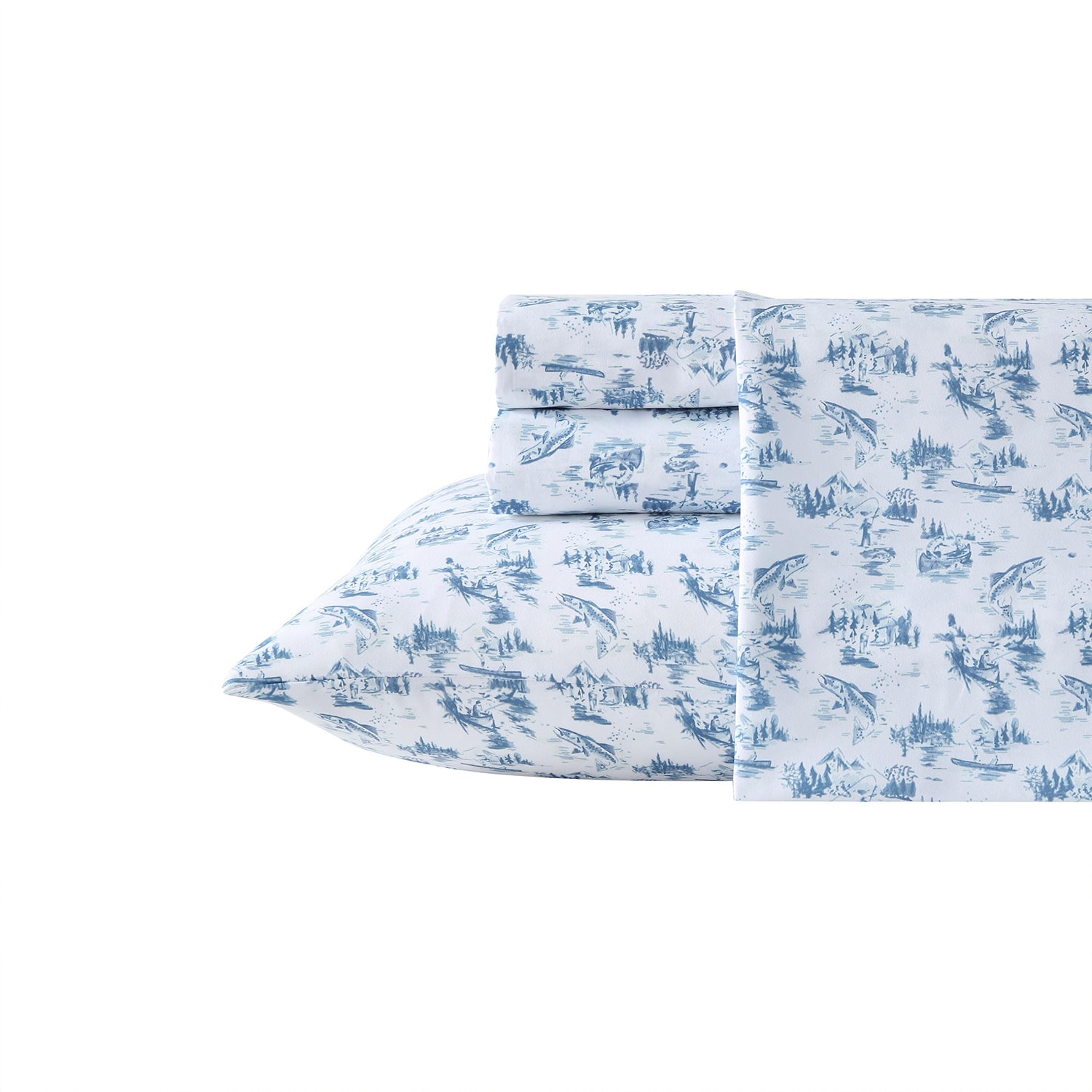 Eddie Bauer Fish Town Toile Sheet Set