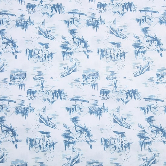 Eddie Bauer Fish Town Toile Sheet Set