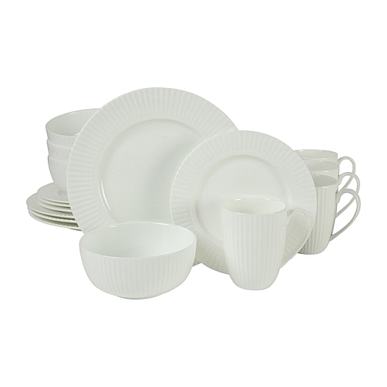 Gibson Beam 16-pc. Bone China Dinnerware Set