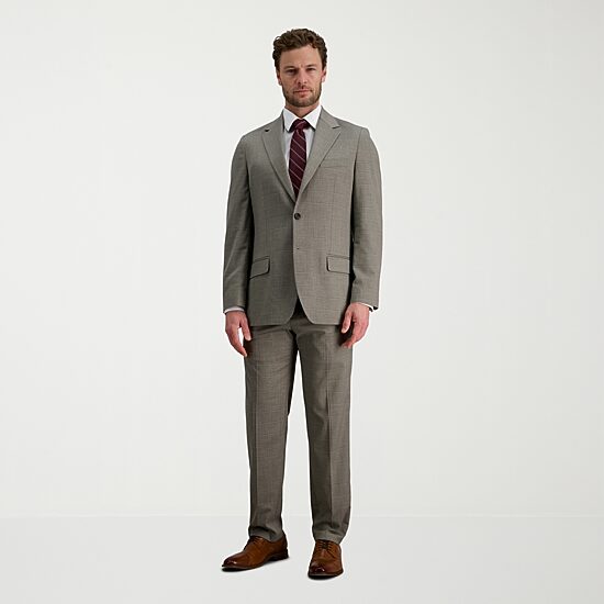 Haggar JMH Tailored Windowpane Mens Stretch Fabric Modern Fit Suit Separates