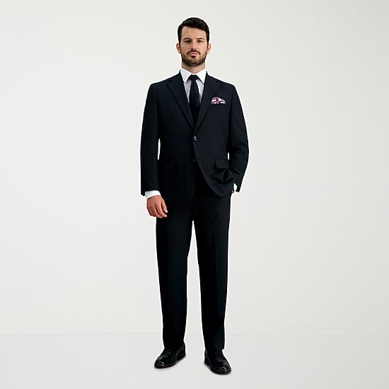 Haggar JMH Mens Classic Fit Striped Suit Separates
