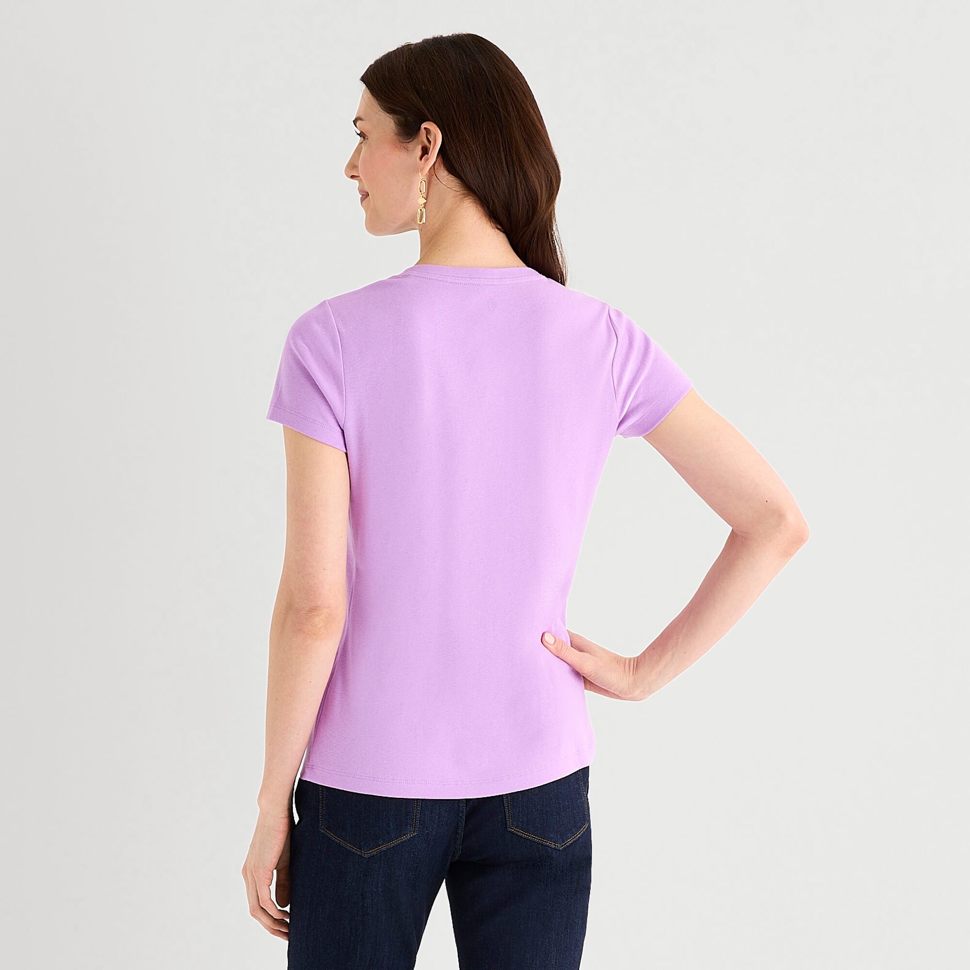 St. John's Bay Womens V Neck Short Sleeve T-Shirt