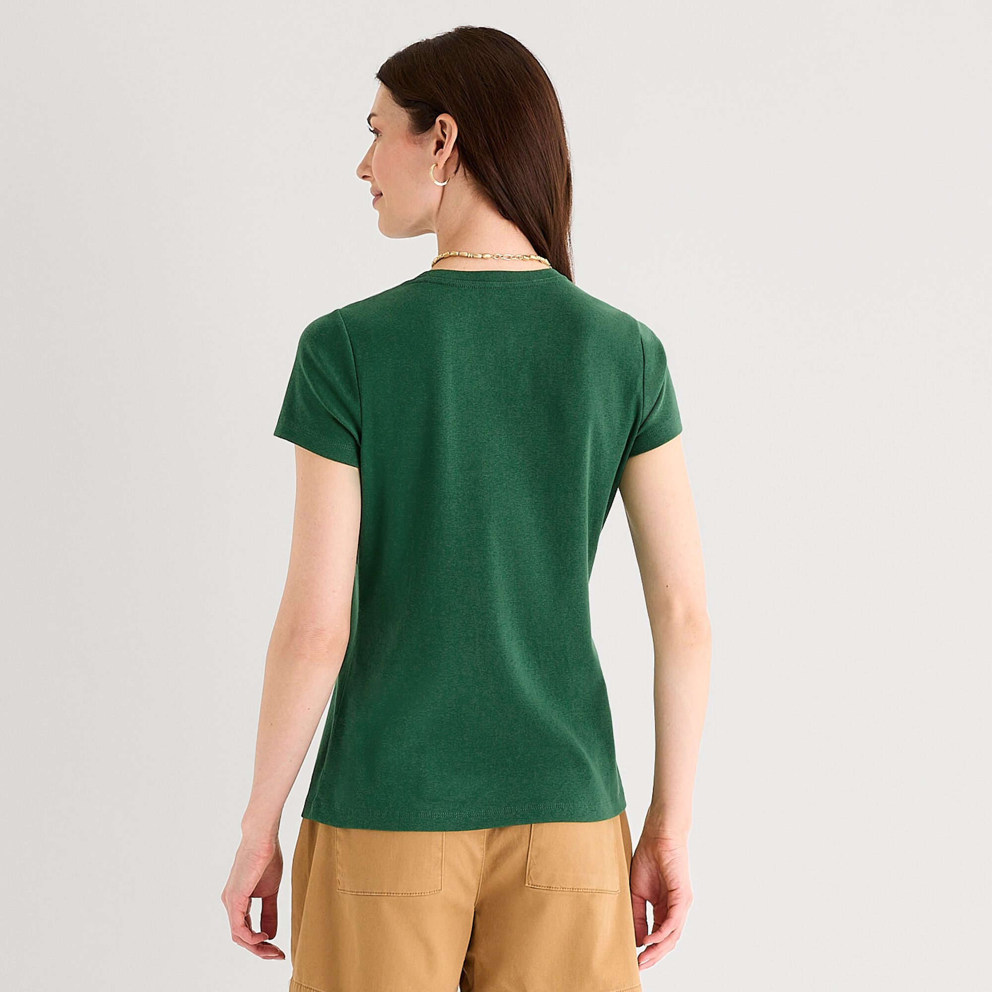St. John's Bay Womens Crew Neck Short Sleeve T-Shirt
