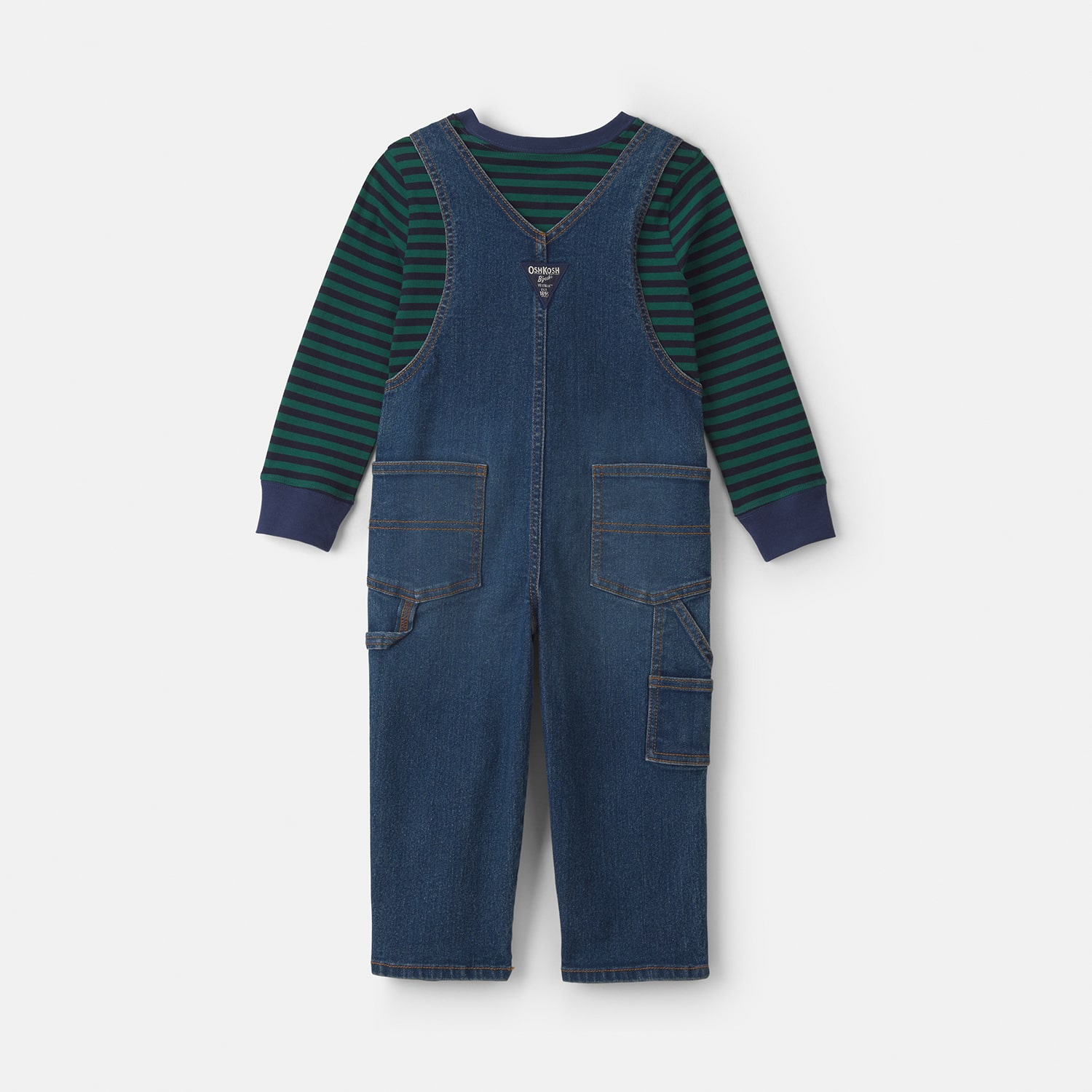 Oshkosh Toddler Boys Woven 2-pc. Overall Set