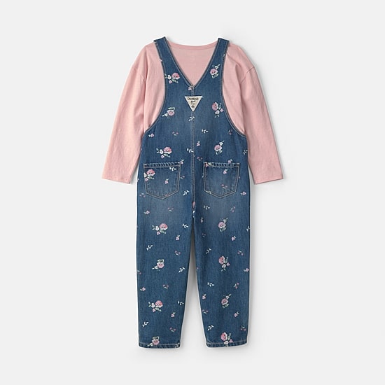 Oshkosh Toddler Girls Woven 2-pc. Overall Set