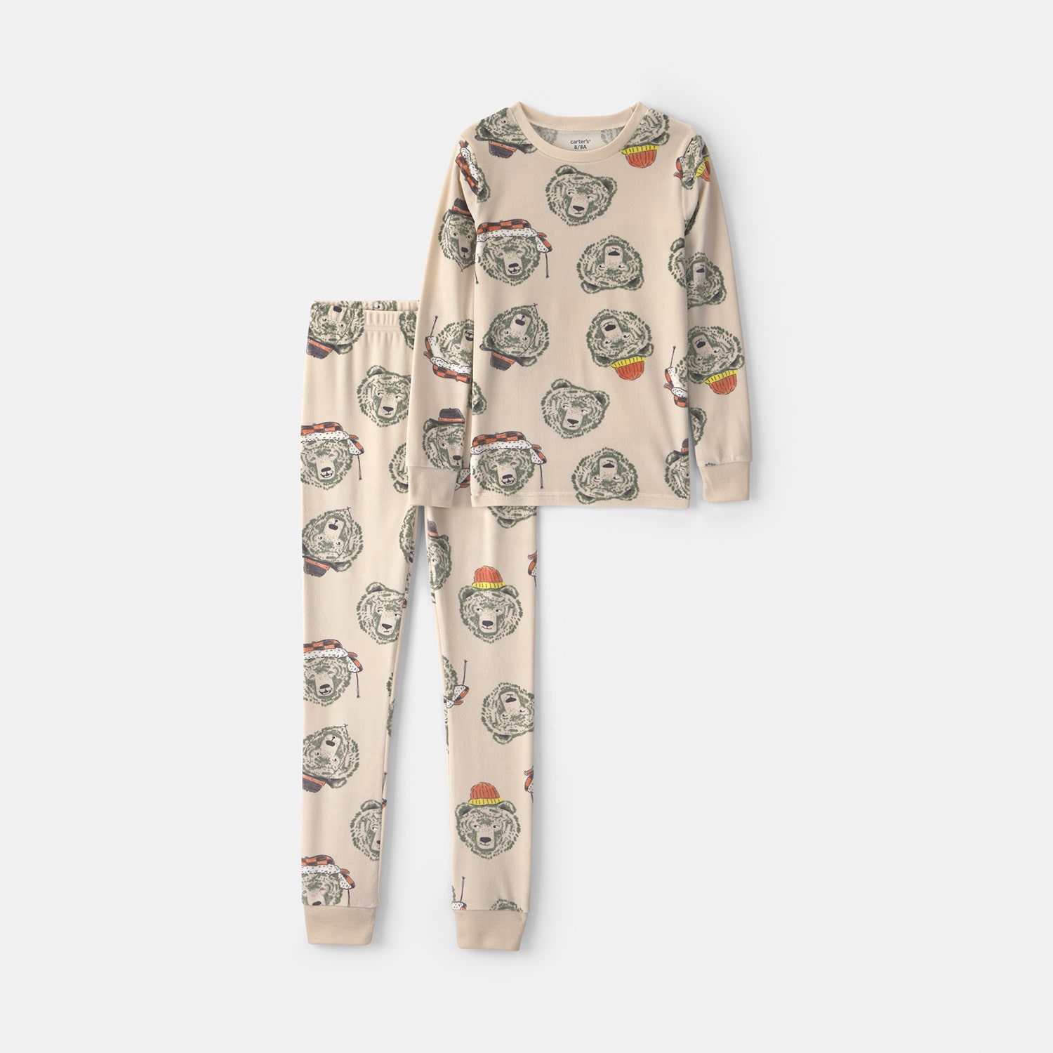 Carter's Dreamplush Little & Big Kid Boys Crew Neck Long Sleeve 2-pc. Pajama Set