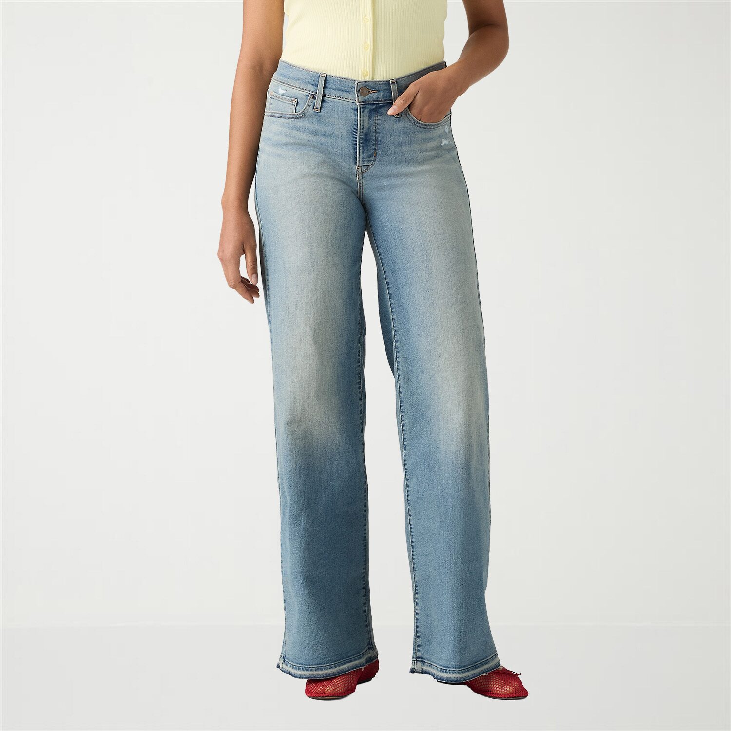 Levi's® Women’s Mid Rise 318 Shaping Wide Leg Jeans