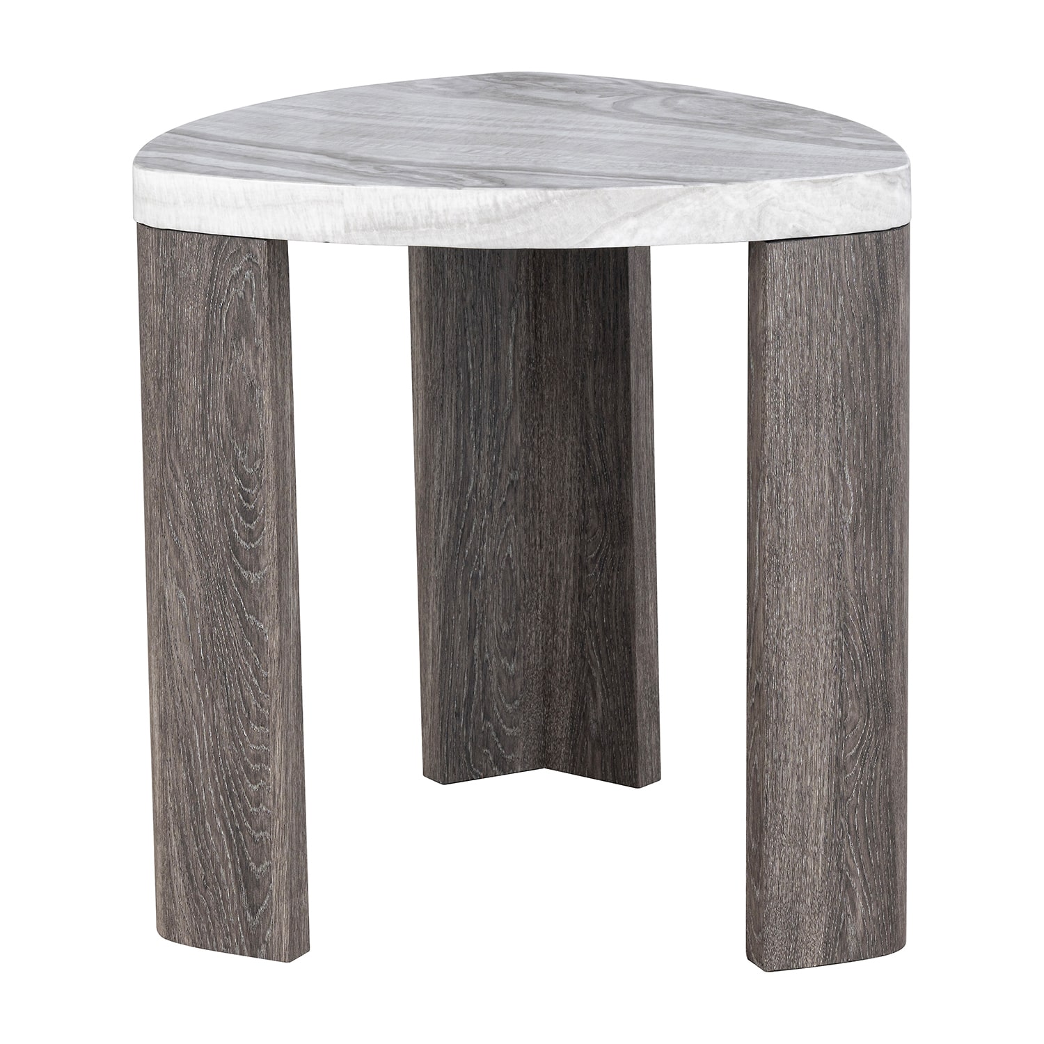 Furniture of America™ Umber Triangle Faux-Marble Top End Table