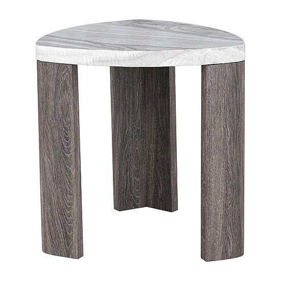 Furniture of America™ Umber Triangle Faux-Marble Top End Table