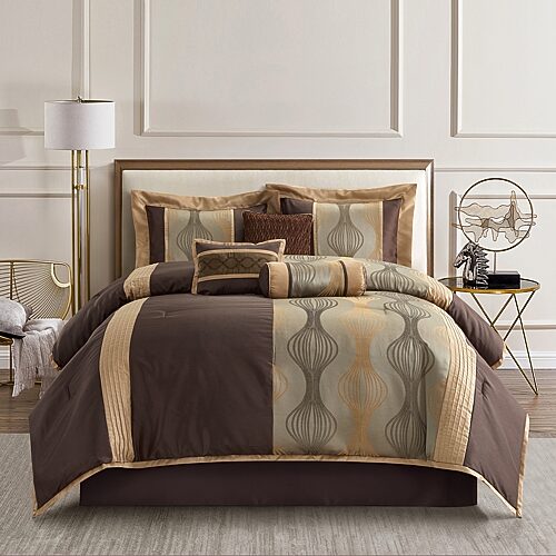 Stratford Park Neve Midweight Complete Bedding Set, One Size, Brown