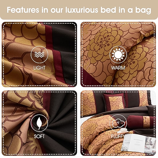 Stratford Park Emery 7-pc. Midweight Complete Bedding Set