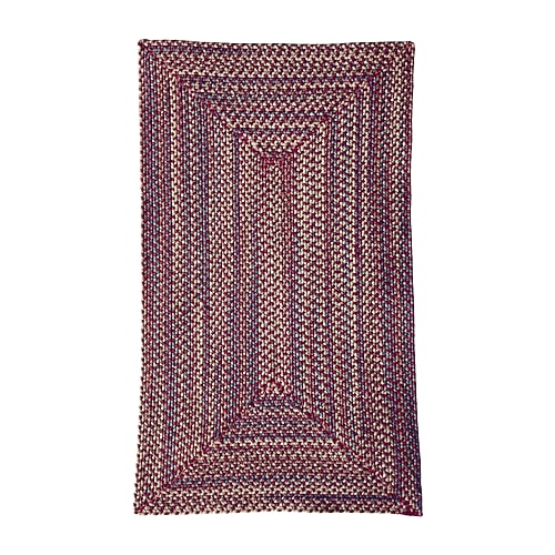Capel Inc. 27x48 Andreanna Braided Reversible Indoor Rectangular Area Rug In Red