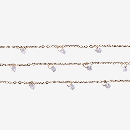 Bijoux Bar Delicates Womens 16 Inch Cable Chain Necklace