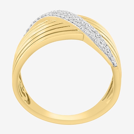 Effy Final Call Limited Quantities! Womens 2.5MM 1/5 CT. Natural White Diamond 14K Gold Band