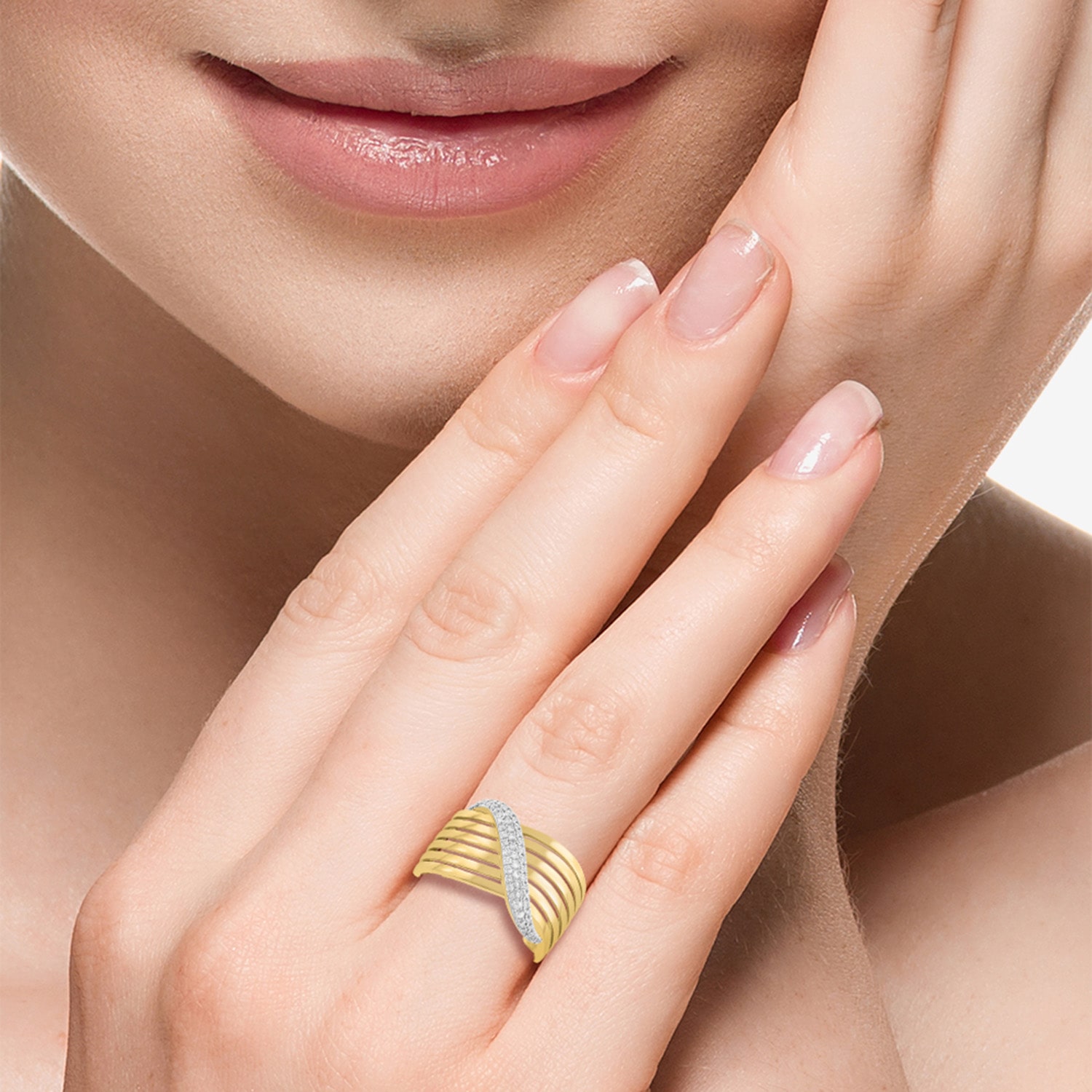 Effy Final Call Limited Quantities! Womens 2.5MM 1/5 CT. Natural White Diamond 14K Gold Band