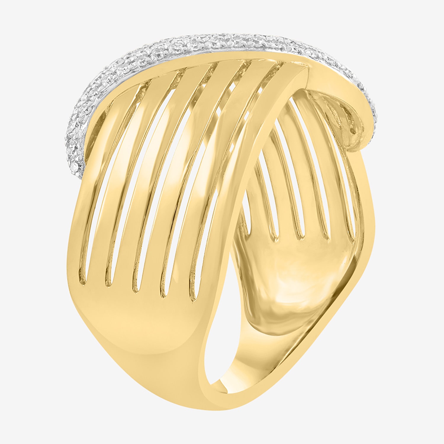 Effy Final Call Limited Quantities! Womens 2.5MM 1/5 CT. Natural White Diamond 14K Gold Band
